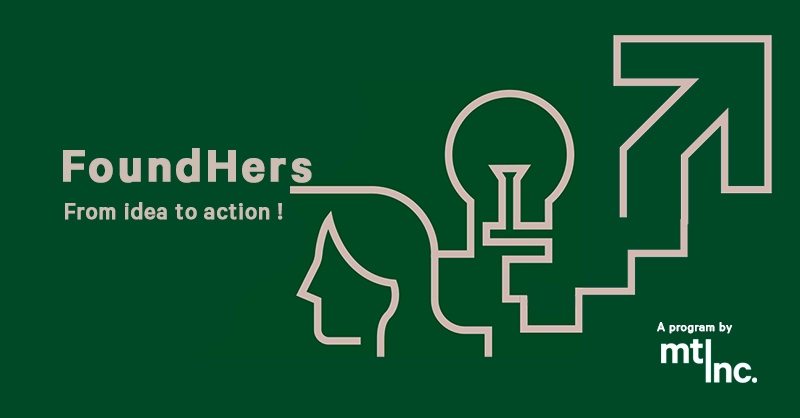 quebectech_'s tweet photo. Our Women's entrepreneurship program is now called #FoundHers. Turn your idea into action!

For our third year, we are keeping our mission to bring up the number of women founders in Montreal! 

Presented by @BMO, in collaboration with @explorance . https://t.co/fSLZsMIpgz