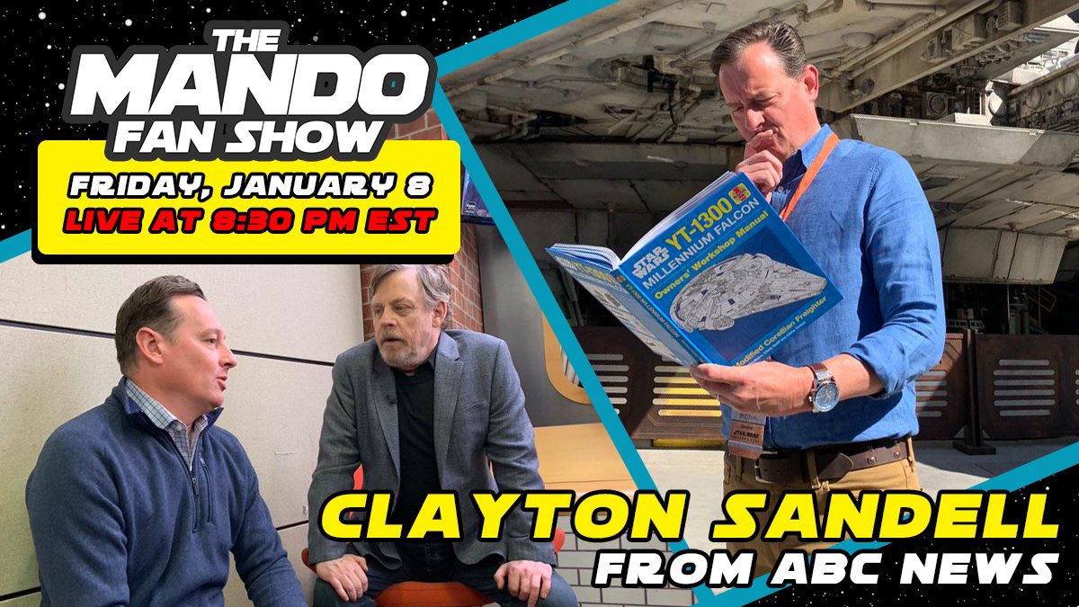 TRBpodcasts's tweet photo. Join us live tonight for #TheMandoFanShow as we look back on season 2 of #TheMandalorian with professional #StarWars collectible bounty hunter @Clayton_Sandell!
Plus we will reveal how you can win the #MandoCode giveaway!
WHEN: 8:30ET
WHERE: https://t.co/YpQ1zYlnQh https://t.co/sNV5haQpTI