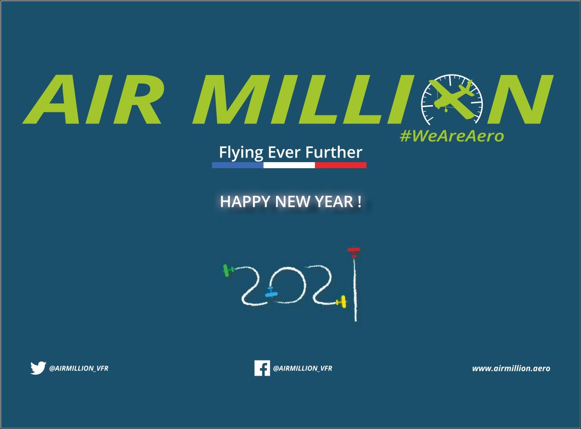 AIRMILLION_VFR's tweet photo. #HappyNewYear #2021 #VFR #AERO #WeAreAero #AirMillion #FlyingEverFurther https://t.co/SPgewfQFNS