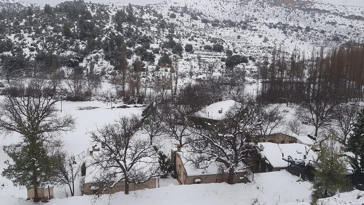 Increíble #Nerpio con la #nieve La #SierradelSegura está preciosa estos días
