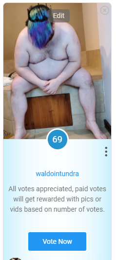 Did you know for the ManyVids awards you can vote once every 24hrs. Click the link below and please give