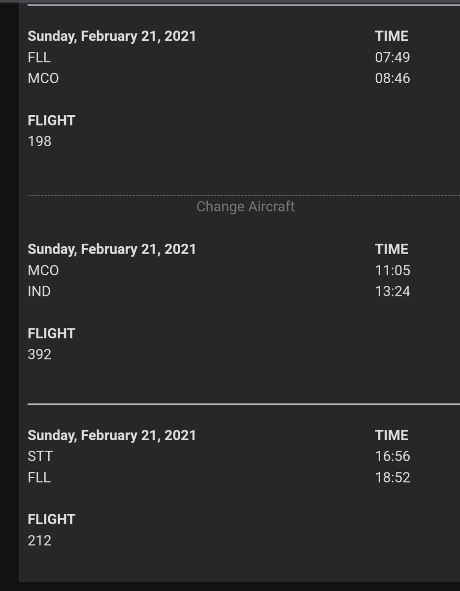 Breakfastatiffs's tweet photo. @SpiritAirlines please tell me how I am getting home to IND before I have even left the island STT. What genius has me time traveling? https://t.co/8YjIPsWQ6i