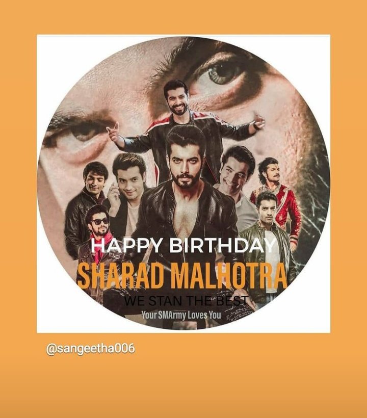 Happy Birthday sharad malhotra 