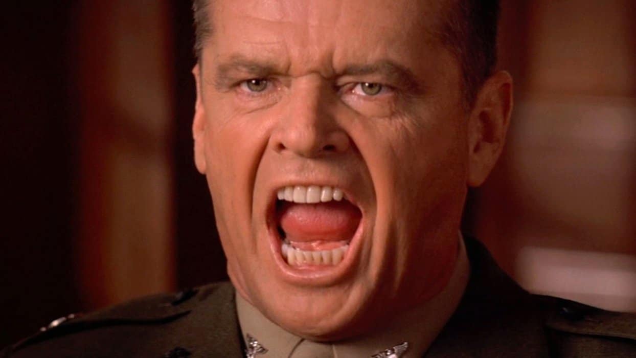 bladre udlejeren eksotisk Harry Allen on Twitter: "In @robreiner's 1992 film, *A Few Good Men*, Col.  Nathan Jessep (Jack Nicholson) admits he gave a "code red" order, which has  needlessly led to a soldier's death.