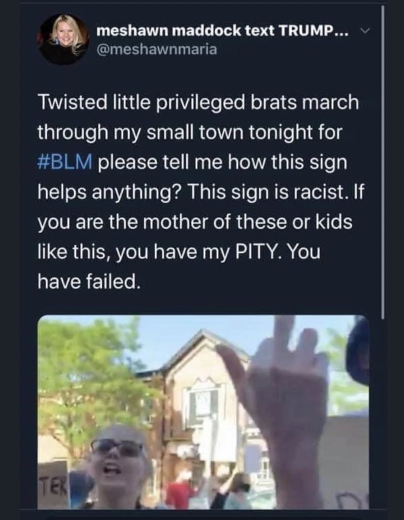 Meet Meshawn Maddock. She is about to become the Co-Chair of the Michigan Republican Party. She is racist.