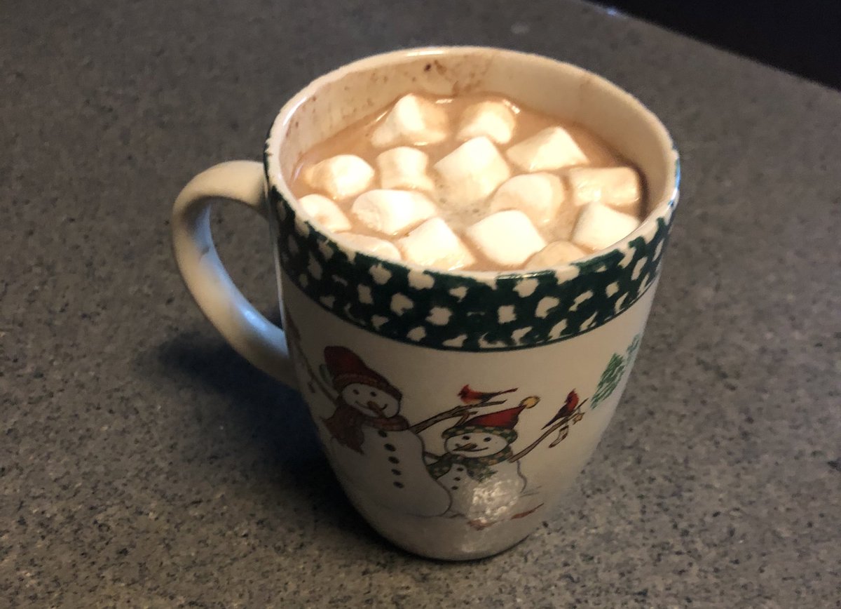 JohnMarkIvey's tweet photo. How’s your 2021 going? We broke out the snowman mugs for the snowstorm and hot chocolate today. #2021goals #Marshmallows #MiniMarshmallows #snowday #snowday❄️ https://t.co/hX7N5IucBk