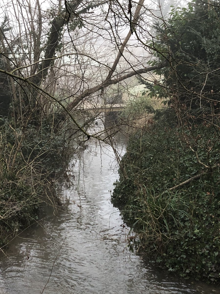 A bridge, a brook, a telephone box (in a private drive) and an Oxfordshire version of a heck
