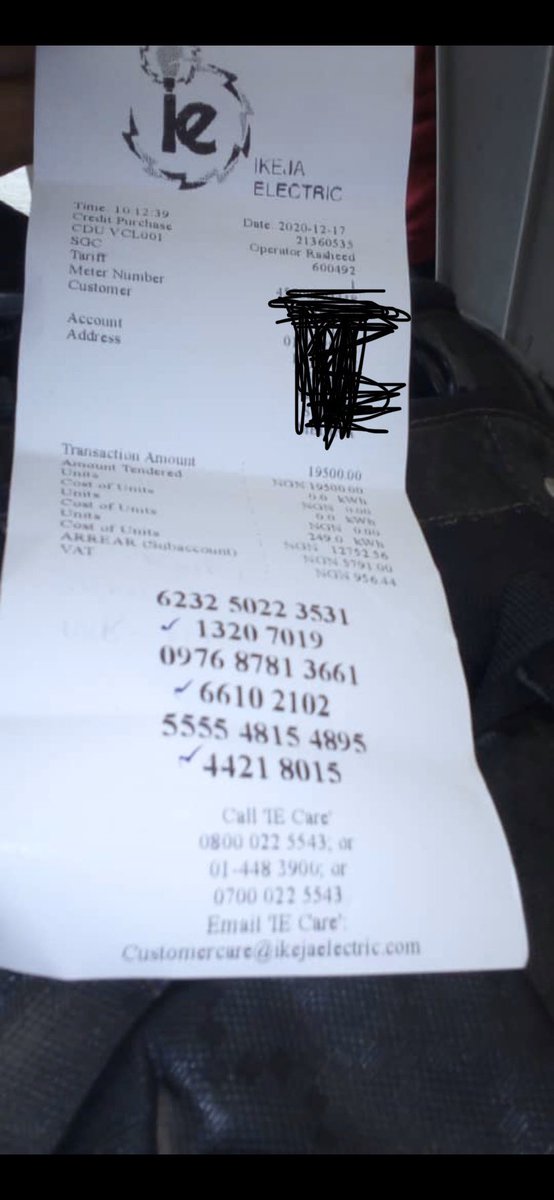 That this is. My prepaid meter was installed on the 3/12/20 and it came with the initial 100 units which was deducted from my first recharge. I paid 19,500naira and 5,791:00 was deducted
