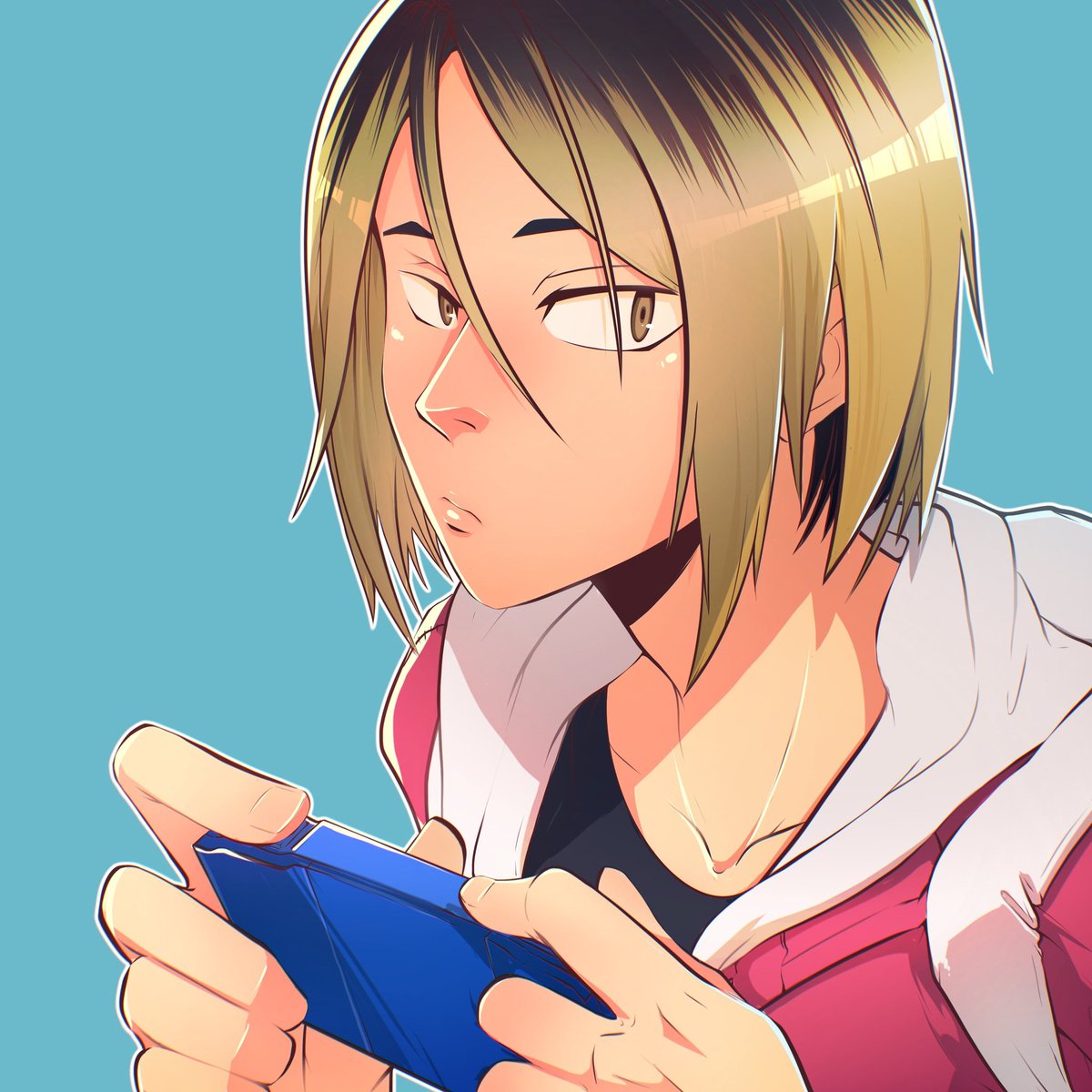 Kenmaaaaaaa :>

Been mixing up my art style with older things and newer things ^^

#kenmakozume #kenma #Haikyuu #fanart