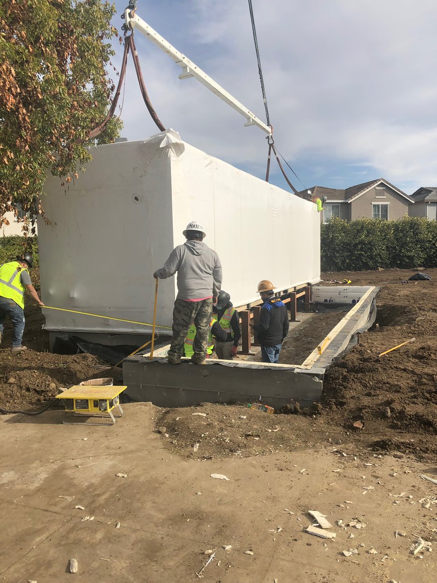 fphayward's tweet photo. #FirmFoundation Two container homes going in at East Palo Alto for homeless families. (2 bedroom and 3 bedroom.) #TinyHomes #BuildingAHome #DisruptHomelessness #morethanashed #morethanjustabed https://t.co/jCGz5K7HOU
