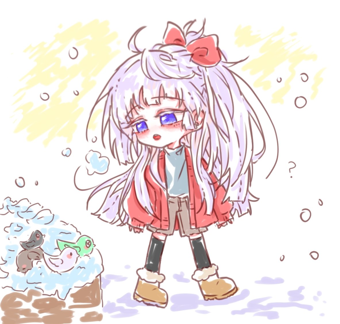 number117299062's tweet photo. 밤조 눈 오리 발견한 나인 https://t.co/ZwjxPnLUcE