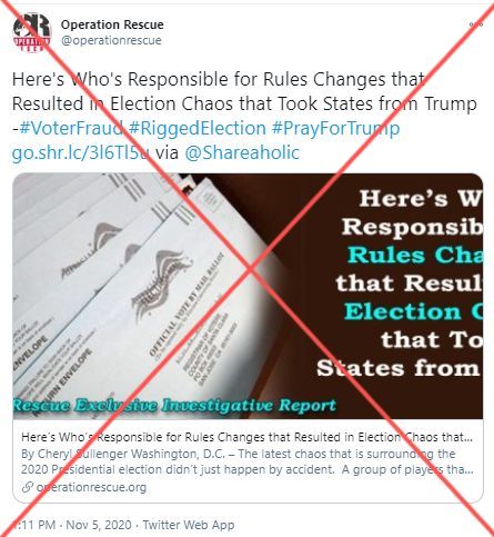 What took place at the Capitol this week was sparked by the extensive disinformation campaign waged by Trump and his cronies to undermine the 2020 election. Anti-choice leaders and news outlets were not only complicit in those efforts, they actively promoted them.