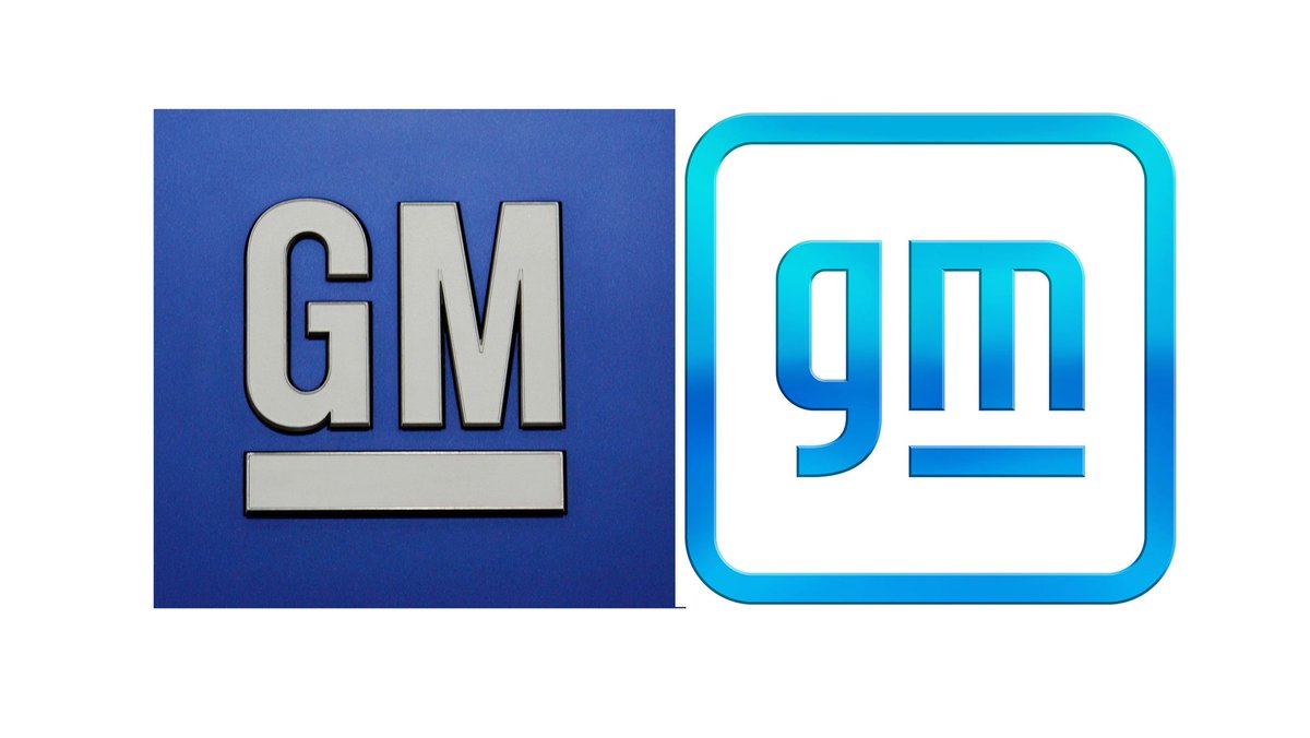General Motors new logo (right) is horrible. Not that their old one (left) wasnt getting a bit old, but small letters? 
Seems like they could have done better than this.