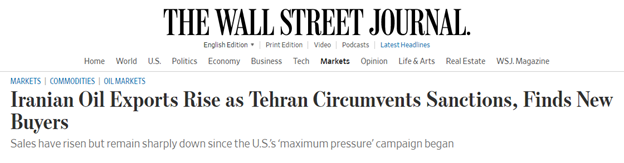 5| Another argument: "max pressure is only a year or so old... the peak of impact of max pressure is still to come".As delightful as it is to base your case on the ability to besiege a country of 82 million, this may not be the case.