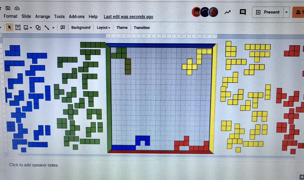 ErinLStevens's tweet photo. We’ve got this online learning thing in the bag! We celebrated with an Estimation Mystery and a good old friendly game of BLOKUS! https://t.co/2ydnkz6KK8