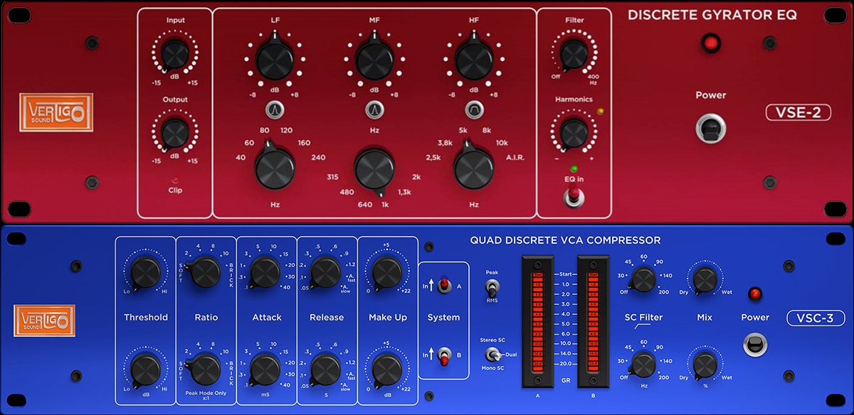 AbletonIndo's tweet photo. Mixdown & Mastering Plugin Bundle VSE-2 + VSC-3 #vertigosound https://t.co/QA0YxlLU3j the most high-end pair of a Quad Discrete VCA Compressor and a Discrete Gyrator EQ. Painstaking Hardware Emulation with maximum musical behavior, resulting a Rich Tone For The Modern Mix. https://t.co/K4GNiG2lAH