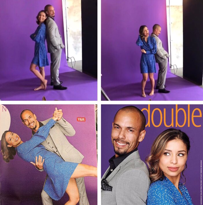 destinyaib's tweet photo. With all the fantastic new pics by πΈ Lesley Bohm of @_Brytni with herπ₯short hairstyle, #FBF to a photo shoot Brytni & @BrytonEjames did with Lesley that appeared in #SoapsInDepth mag. #BrytSq are 1 gorgeous couple!π₯°ππ€π§‘#Elevon #ReuniteElevon #YR @YandR_CBS @YRInsider @CBS https://t.co/HCD2P8CKvl
