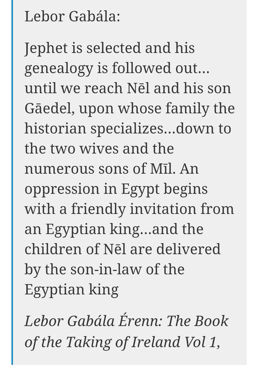 4.b And they wrote it down *in Latin*Lebor Gabála Érenn is Ireland's mythological cycle, i.e. a *primary source* and right here in the introduction the editor has side by side the Old Testament verse the scribes copypasted into the Lebor Gabála: