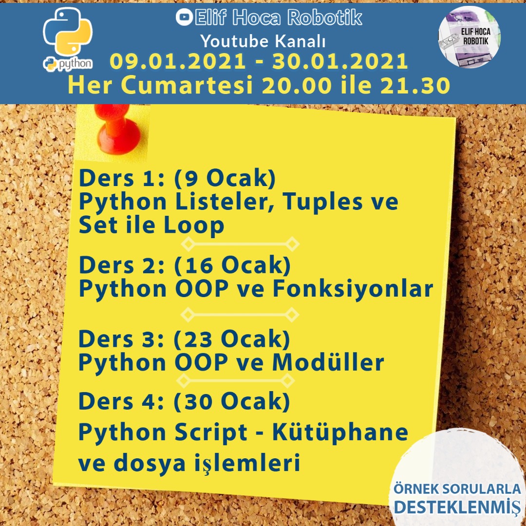 ElifKAR25938713's tweet image. Python 2.kur 1.derai Yarın akşam başlıyor.
#pythondersleri
#canlıpythonedersi