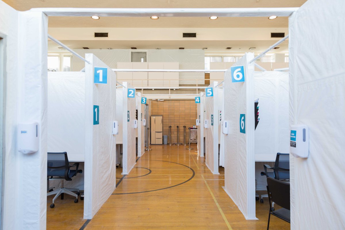 UnityHealthTO's tweet photo. Tomorrow’s opening day! Here’s a behind the scenes look at where health care workers will receive the COVID-19 vaccine at St. Joseph’s Health Centre, our network’s newest vaccination site. https://t.co/ranq8FWkVb