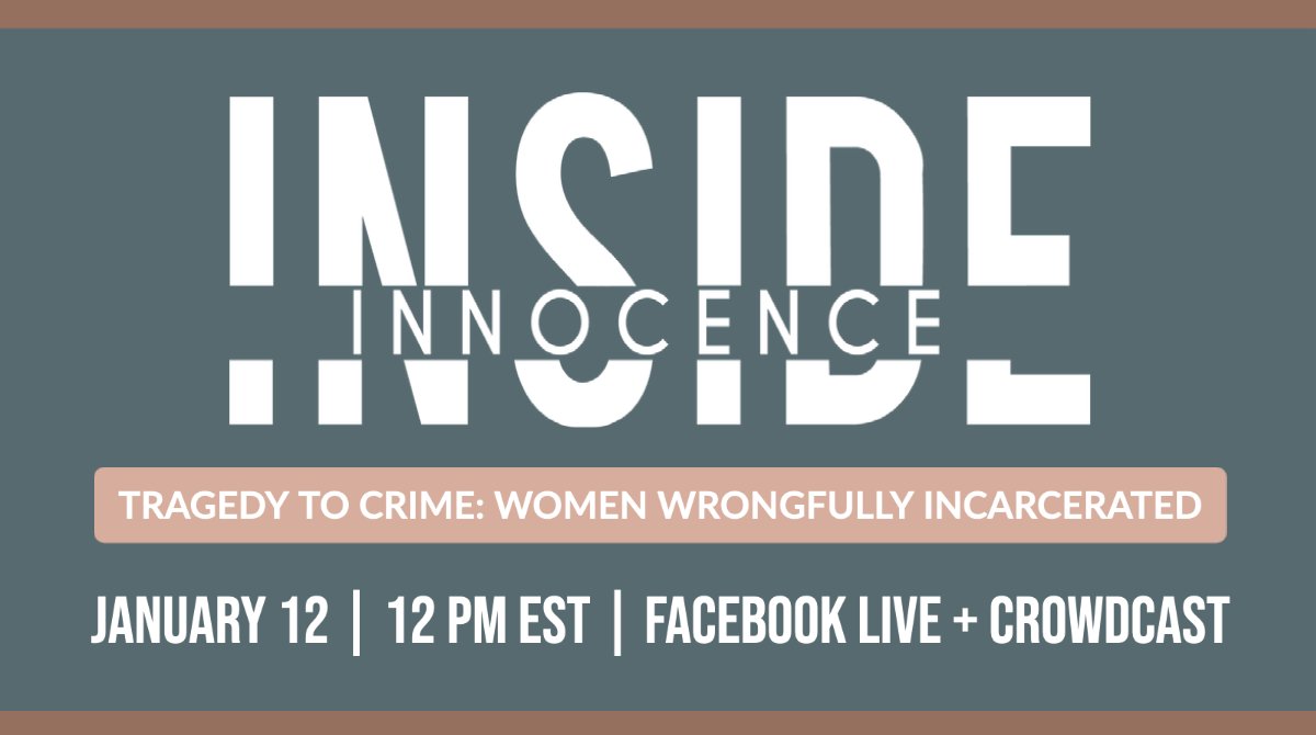 FLA_Innocence's tweet photo. On Tuesday we're speaking with our newly freed client Amanda Brumfield about all things wrongful conviction and issues of innocence often specific to women who are wrongfully imprisoned.

We hope you can join us for an insightful discussion 1/12 at 12 Est!
https://t.co/Rc8sMG1L2V https://t.co/ooCKB2K1WC