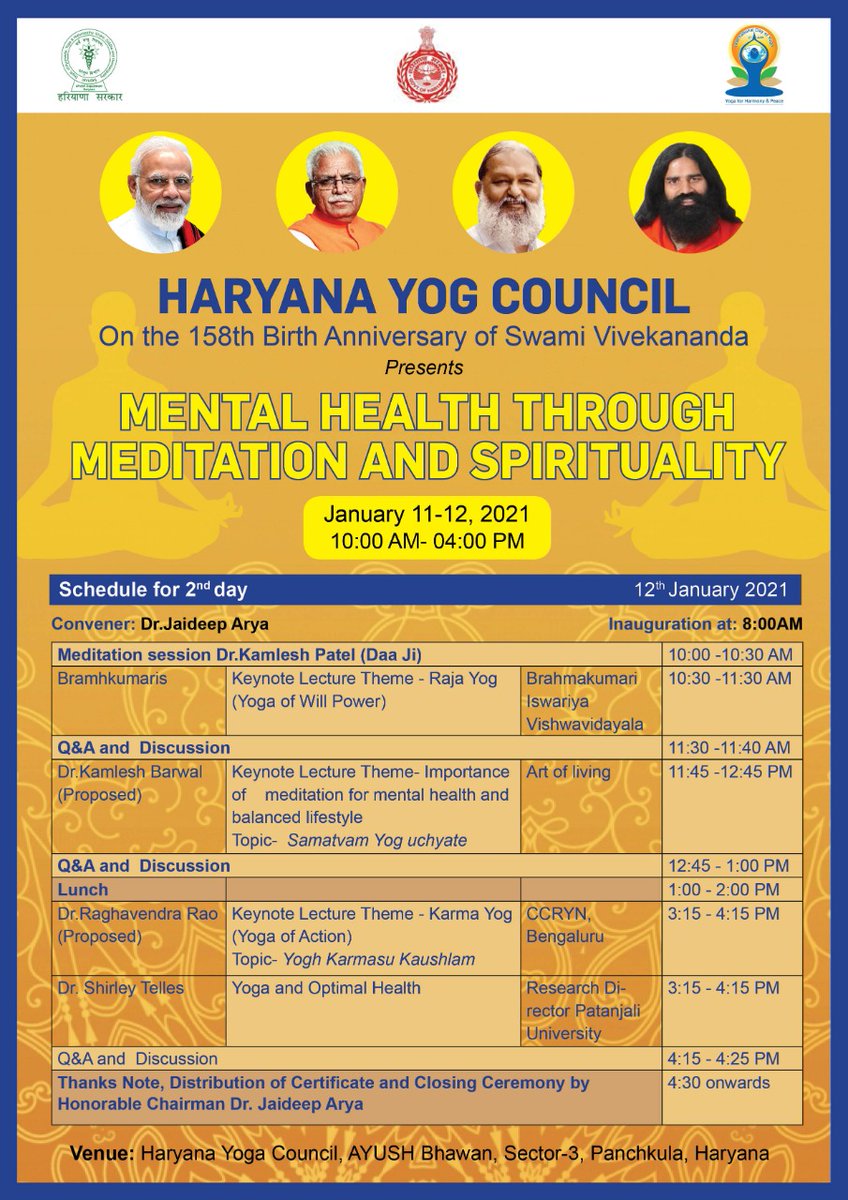 PatanjaliBharat's tweet photo. RT sureshpys: RT @ParishadYog: हरियाणा योग परिषद द्वारा राष्ट्रीय स्तर पर वैज्ञानिक #yog_conference का आयोजन किया जा रहा है
आप इसमें ऑनलाइन भाग ले सकते हैं ट्विटर के माध्यम से और फेसबुक पेज के माध्यम से आपका स्वागत है
सभी जो प्रतिभागी #Google_form भरक… https://t.co/EofPT6qt4B