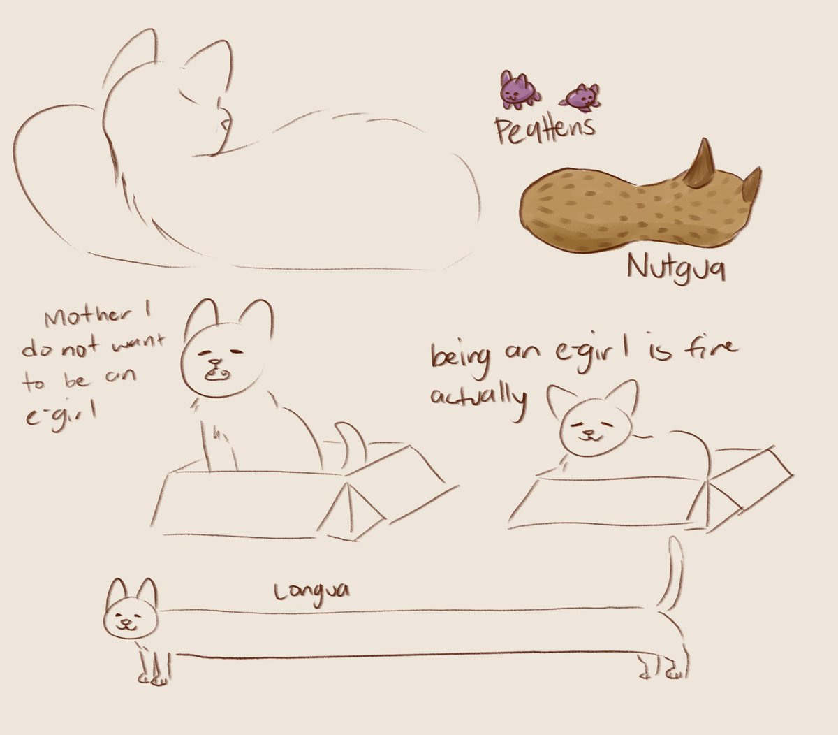 some doodles from the stream! 
