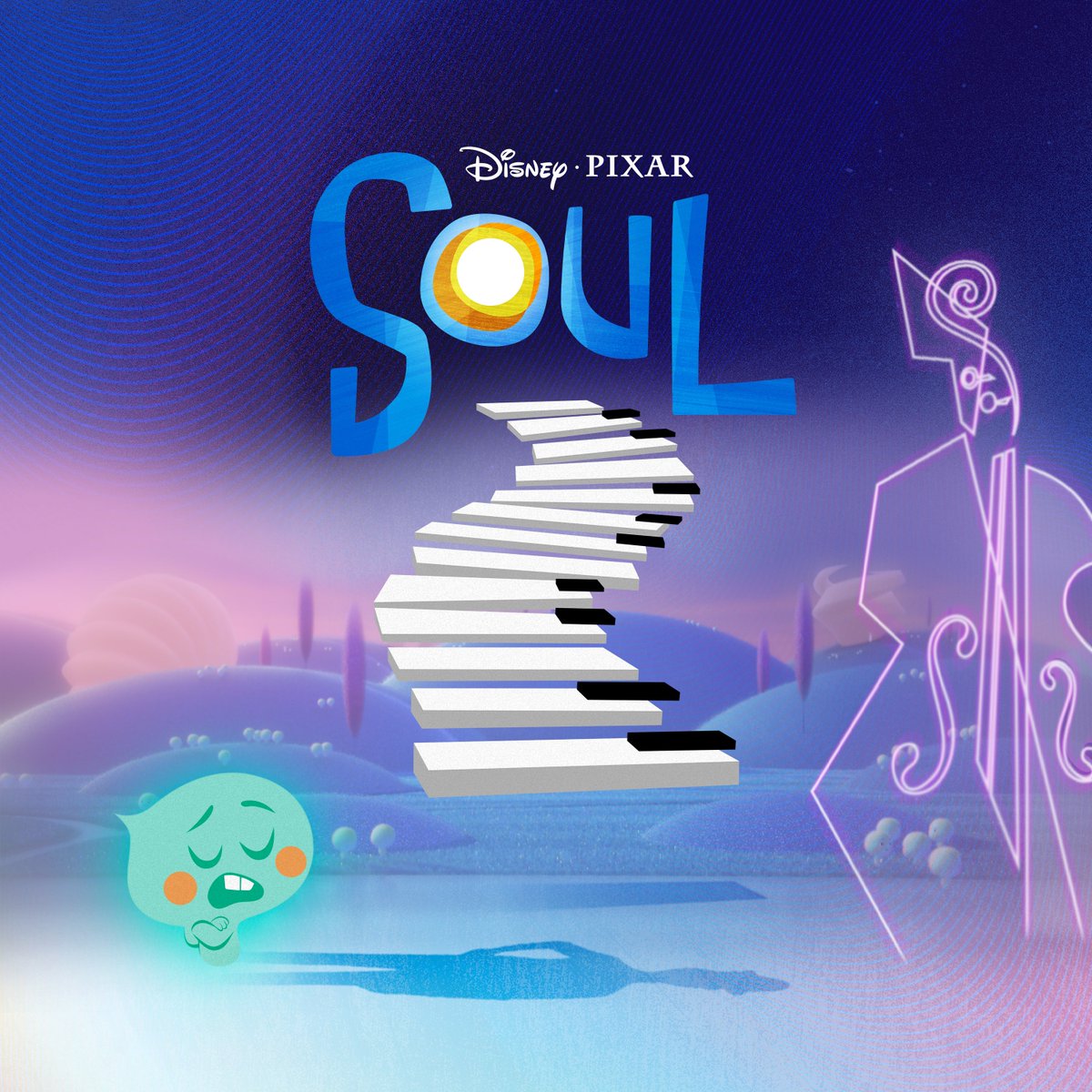 dbc_agency's tweet photo. Our Art &amp; Soul album cover design for Disney and Pixar's new "Soul" film. I chose to showcase the story in a way that shows the connections between Characters and the relationship to music in the subconscious mind! 

-

@creativecloud #AdobeArtandSoul #Contest #dbcagency. https://t.co/1LZtCMuy7L