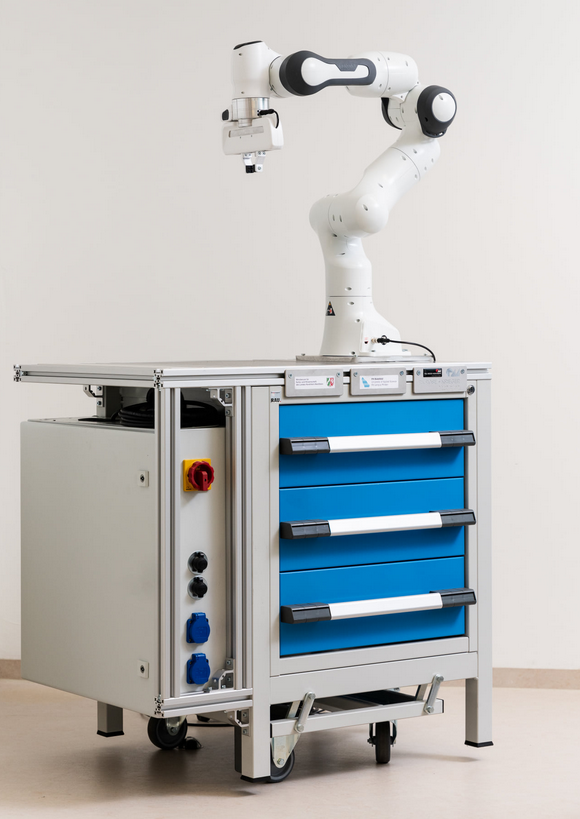 Let's roll into the New Year like the transport box,built by #students of the FH Bielefeld,rolls our robot into another room:smooth, safe &amp; simple!Together with <a href="/RKRoseKrieger/">RK Rose+Krieger GmbH</a> the students build this easy,handy shiftoption.With this in mind:Happy New Year, let's keep rolling!