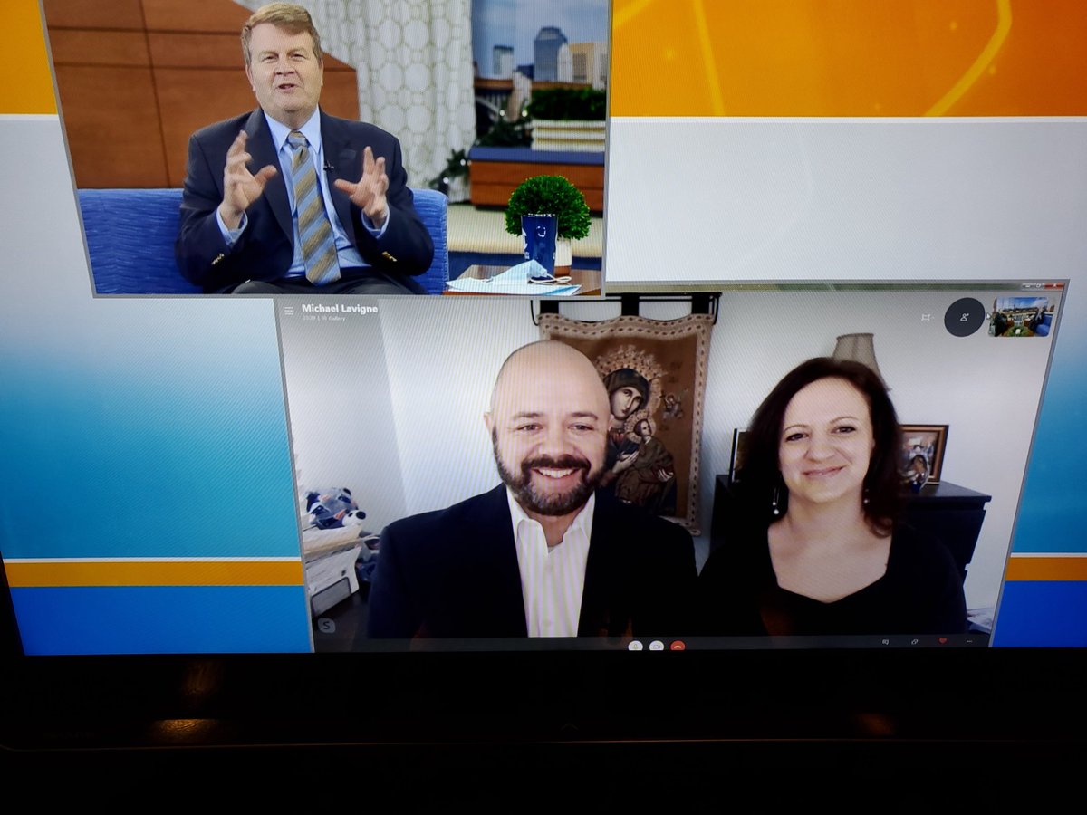 kroro43's tweet photo. On today's #ThisIstheDay @jayfadden1 &amp; @BpRobertReed meet  Mike and Lori Lavigne of @bostoncatholic to talk about their podcast #raising8 &amp;  #projectNazareth https://t.co/botrTa1xf8