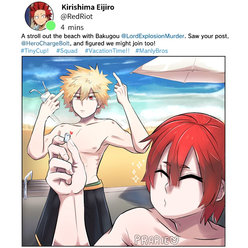 Purariiii's tweet image. So theres this chain trend i did with my bro @Ishtar_13. Go check hers out. You can visit my medibang acc to see the others. Link in bio.
#digitalart #kiribaku #tinycup