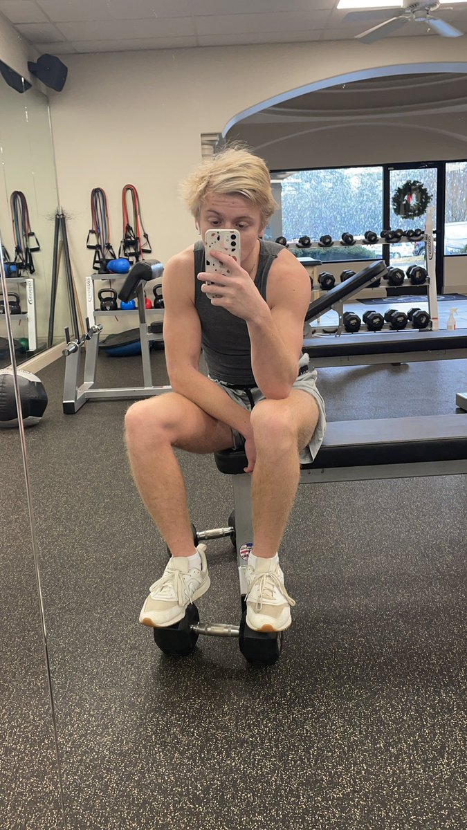 People say, “Grayson what are you doing on a snow day?” I say, “the usual” I always be in the gym man.