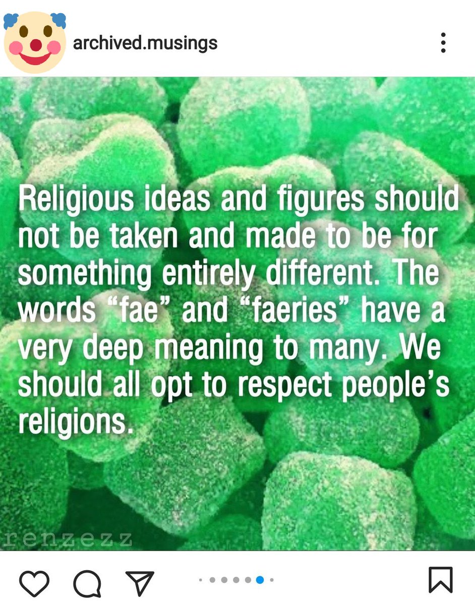 Also for someone so freaking worried about "taking from the fae" they sure do name drop them a LOT. And their no-no pronoun list also includes anything that might vaguely sound like "fae" even though they could be any number of other languages because it's a *basic syllable*