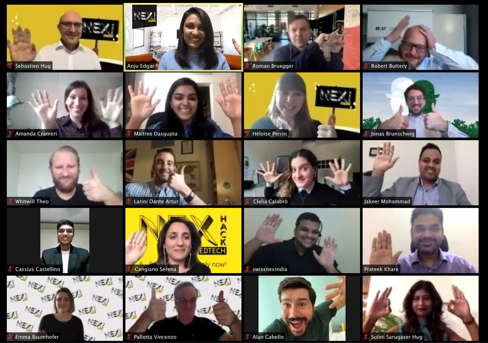 swissnexNetwork's tweet photo. Over 130 participants from Switzerland and 44 other countries developed #edtech solutions for #learningtomorrow. Get to know the winners of our #nexHack2020 and say hi to #MySwissBot!
@swissnexindia @swissnexboston @movetia
👉 https://t.co/bh07qpgHMU https://t.co/HIPY9YhiRY