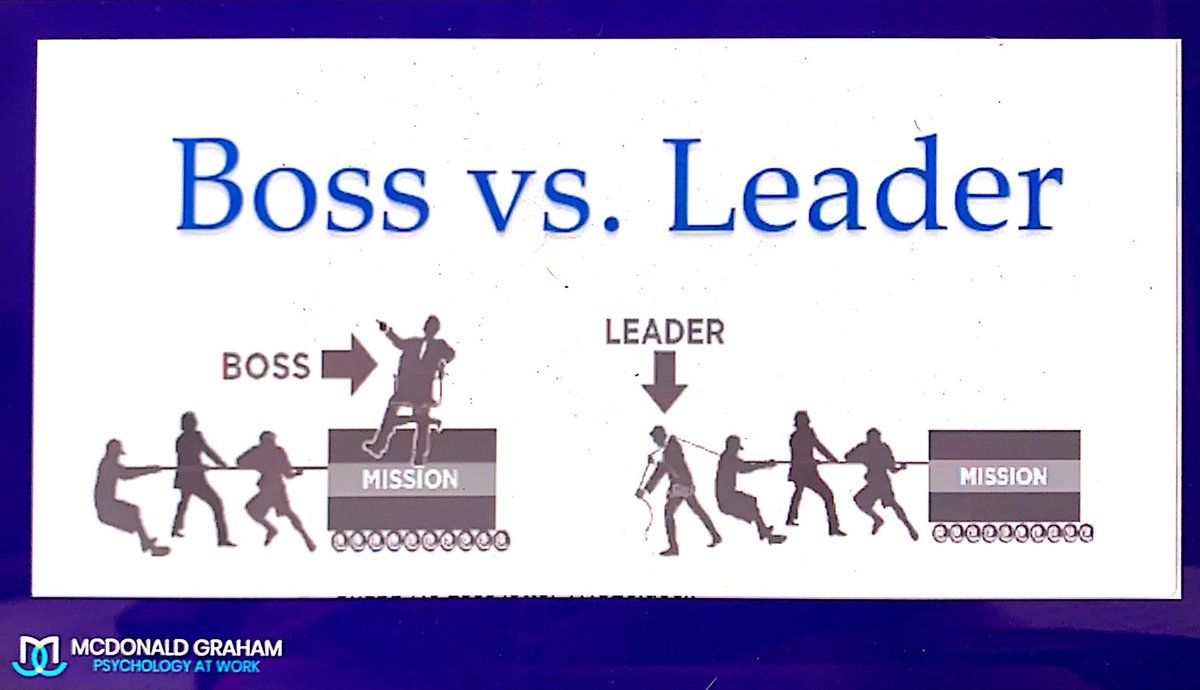 Leadership involves working with others for a common collaborative mission rather than “bossing others” to reach the mission without personally doing the work, too.