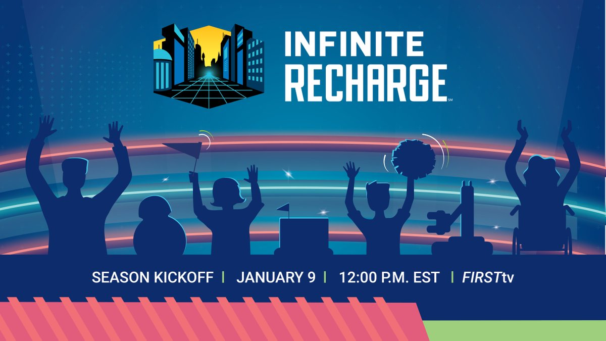 Hands up if you’re watching kickoff tomorrow (1/9) 🙌! We’re so excited to finally reveal all the ways your team can change the game this season. Tune in at 12PM ET to join the celebration: hubs.ly/H0C2Tjk0
 #FIRSTGAMECHANGERS #INFINITERECHARGE