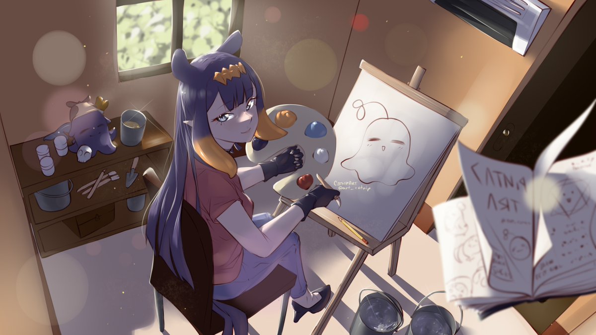 art_catnip's tweet photo. Humu~!
ft. Ninomae Ina'nis ( HololiveEN )

#fanart
#いなート 
#TAKOTIME https://t.co/hond2pSMcc