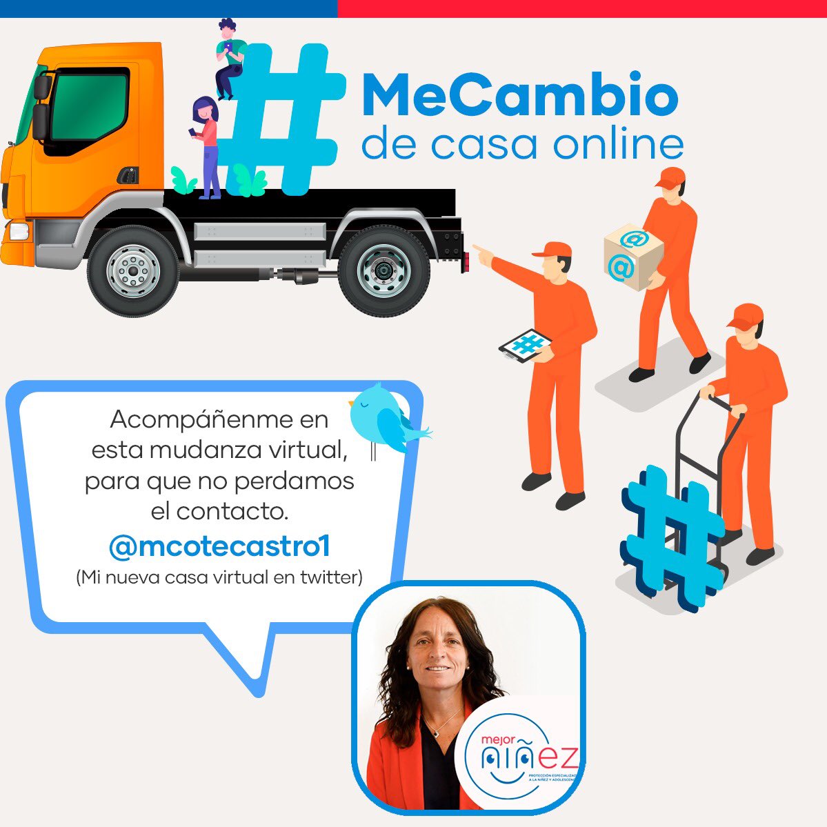 Los invito a acompañarme en este gran desafío, implementar el nuevo servicio #MejorNiñez
Sígueme en esta  cuenta <a href="/mcotecastro1/">María José Castro</a>!