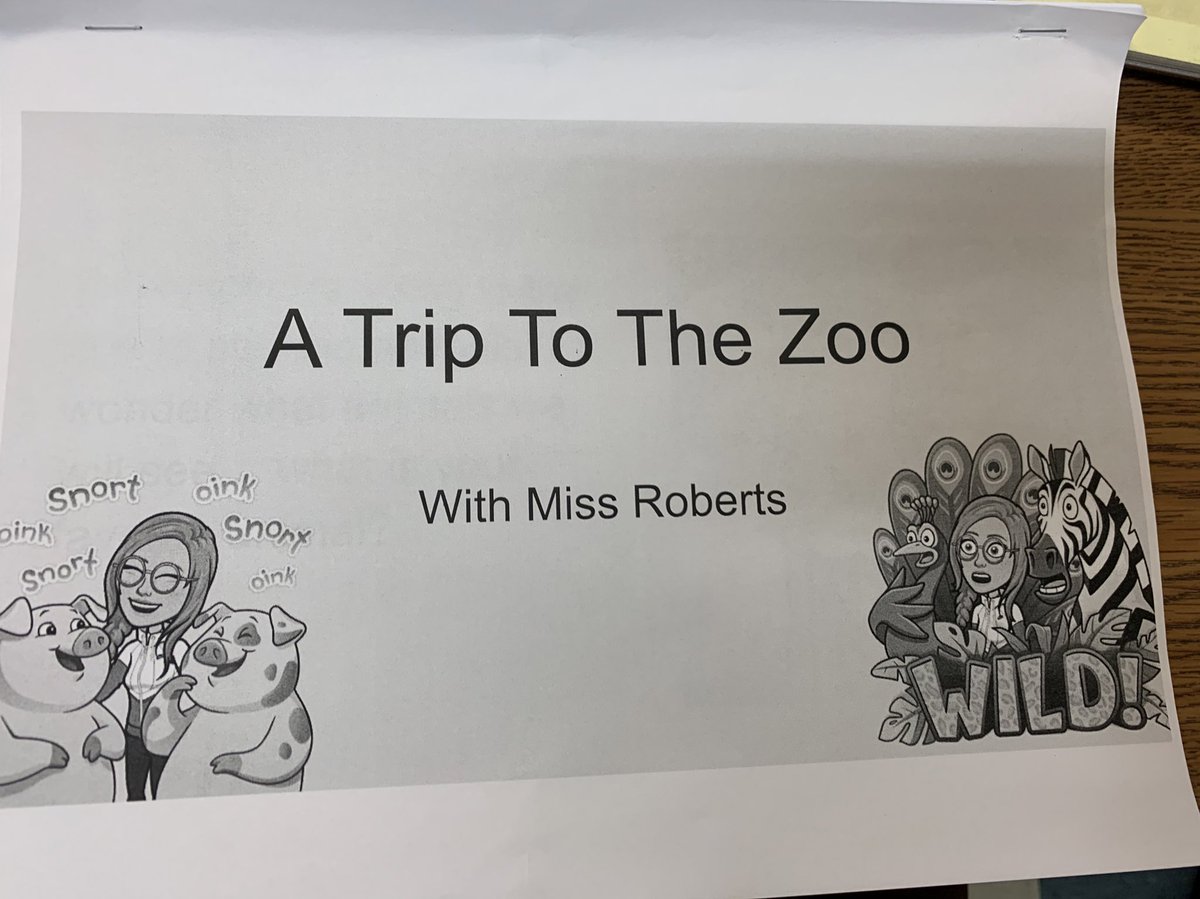 CoachRobertsPE's tweet photo. My remote friends at RLM and Howard are taking a trip to the zoo today to learn about animal movements #remotelearning #VirutalPE #PECentral https://t.co/nWLEyRR3qA