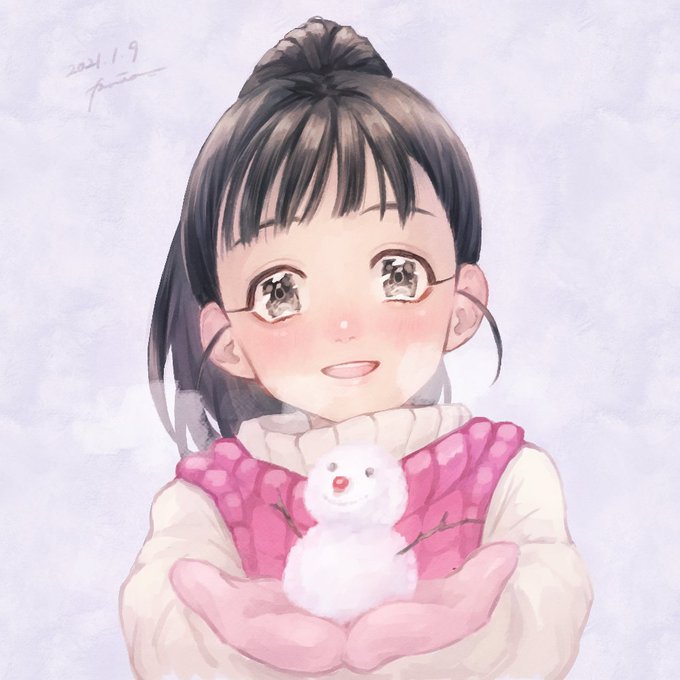 リプ来た子の顔だけ描くやつ  福山舞です 