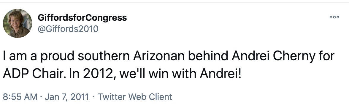 Gabby had been my friend for years, but I had mixed emotions about the meeting we were to have that day. The day before, she had sent what would be her last tweet for a long time endorsing me for chair of the Arizona Democratic Party. It was not a job I had been looking for.