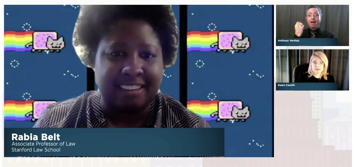  @RabiaBelt of  @StanfordLaw talks abt the challenges of shifting ppl w disabilities from carcel spaces. The welfare system is not a panacea. Highlights issues w regard to guardianship, paternalism, respectability politics, etc. The legal protections are weak.