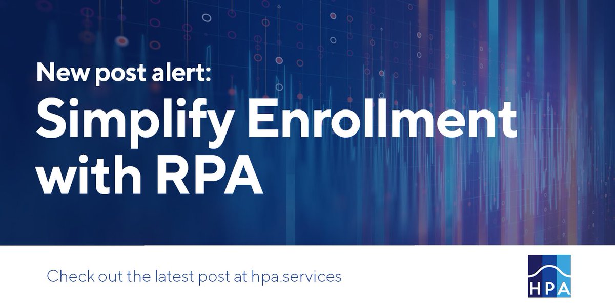 hpa_automation's tweet image. The annual #enrollment period has a significant impact on yearly revenue for #healthcare payers, but it can also tax an organization’s workforce substantially. Learn how #RPA can be used to quickly scale capacity and avoid expensive overtime. hpa.services/simplifying-en…