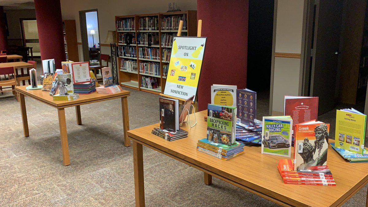 Emily Johnson (@allinlibrarian) on Twitter photo We’ve got new NonFiction for our <a href="/jenksms/">Jenks Middle School</a> students when they return to the building next week! We’ve got new NonFiction for our <a href="/jenksms/">Jenks Middle School</a> students when they return to the building next week!