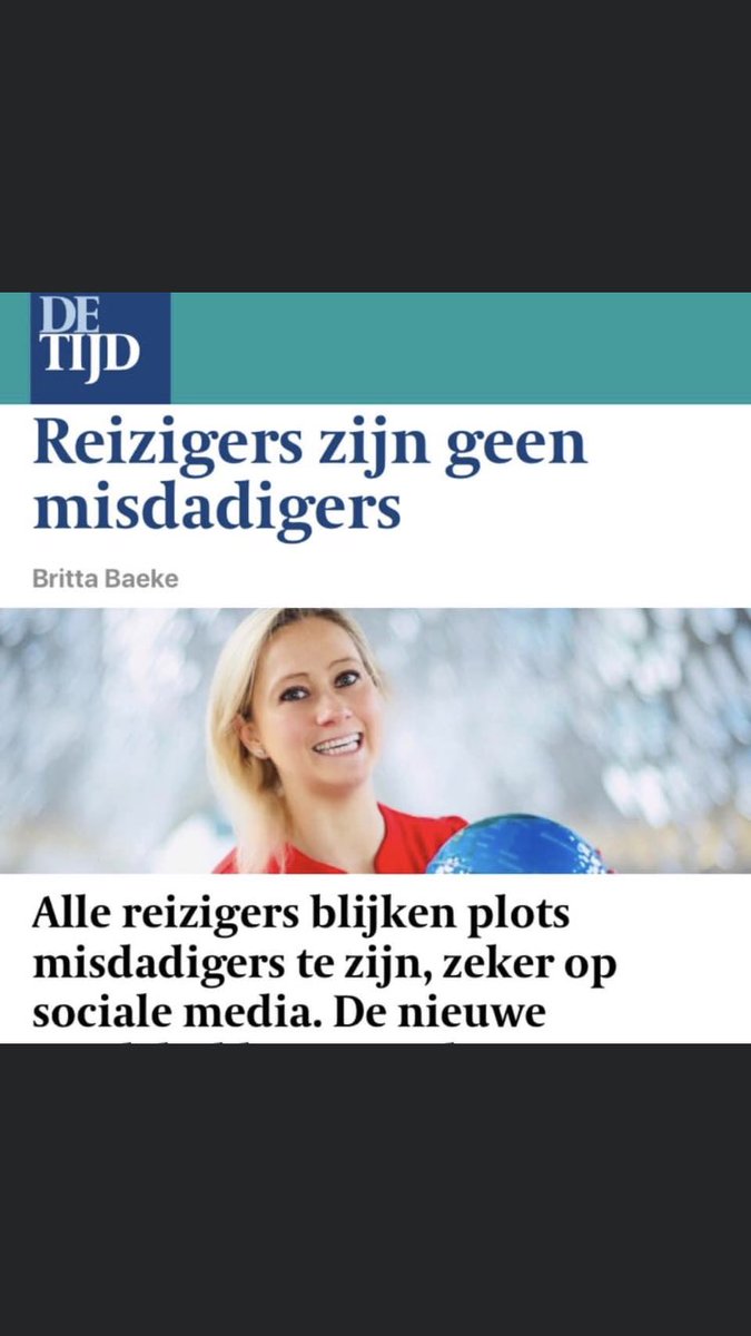 Mijn opiniestuk over de demonisering van reizigers vind je nu in één van grootste kwaliteitskranten van het land...