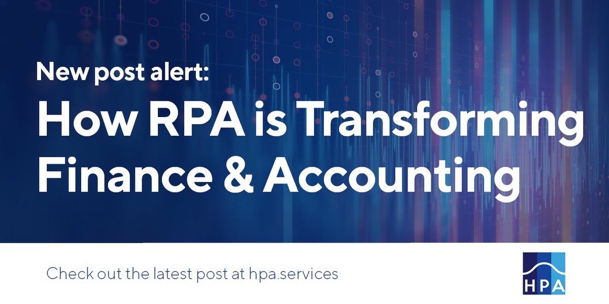 hpa_automation's tweet image. In our latest post, learn how automation can reduce the issues in F&amp;amp;A caused by human labor, offering organizational benefits like increased accuracy, reduced cycle time, and greater regulatory compliance. hpa.services/how-rpa-is-tra… #financeandaccounting #roboticprocessautomation