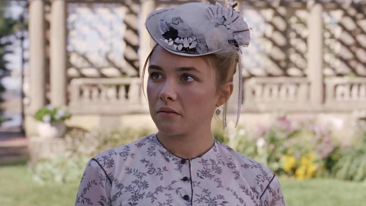 bestofpugh's tweet photo. you know the acting will be excellent when florence pugh goes ☹️ https://t.co/N48YoQx9Aj