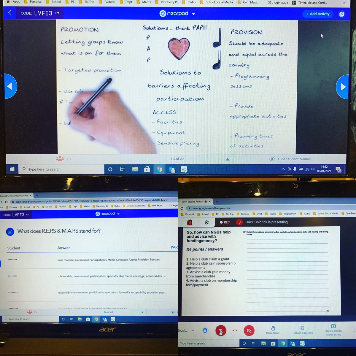 StHelena_PE's tweet photo. Good revision session this pm using @nearpod and resources from @GCSEsimplified! What did you guys think? #remotelearning #remoteteaching #teacherlife #gcsesimplifed #SportStudies #cambridgenationals #CNAT #lockdown #homeschooling #homeschool #PEgeeks #revision #revisioniskey https://t.co/s2oO8c2Mj2