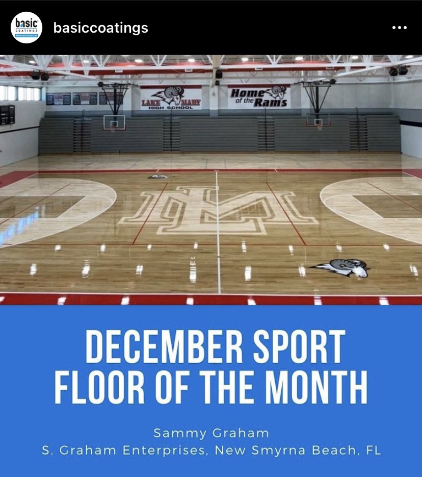 grahamathletic's tweet photo. Thank you @BasicCoatings for your fabulous products! Excited to announce this school just won floor of the month! 🙌🏼 https://t.co/5ecmlltQhC