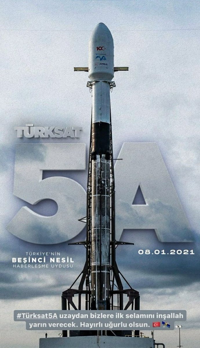 zlmclb's tweet photo. TÜRKSAT 5A, SpaceX firmasına ait Falcon 9 roketiyle ABD'nin Florida eyaletinde bulunan Cape Canaveral üssünden fırlatıldı. #Turksat5A #SpaceX #Turkey kendi fırlatma  üssümüzde olacak,  inanıyorum. 🇹🇷 https://t.co/lmtQTeJbAA